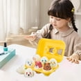 thumbnail image 1 of Decoraciones de Pascua, adornos de Pascua, regalos de Pascua, 6 piezas de juguetes de plástico para bebés, educación temprana, simulación de formas retorcidas, verduras a juego, Kinder Joy, 1 of 6