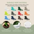 thumbnail image 5 of WestinTrends Malibu Outdoor Lounge Chairs Set of 2, All Weather Poly Lumber Patio Chaise Lounge Pool Chairs with 5 Positions Backrest, White, 5 of 10