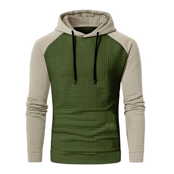 fheaev Hoodies For Men Solid Color Sweatshirt Hoodie Casual Hooded Sweater Long Sleeve Drawstring Pullover Tops Shirt Workout Gym Sports Running Outdoor Winter Sweatshirts