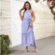 thumbnail image 5 of vestido largo de verano para mujer vestido de playa con swing grande morado claro / 2xl, 5 of 9
