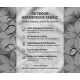 thumbnail image 5 of Soimoi Waterproof Outdoor Fabric By 2 Yard | Geometric Print on Gray | 56" Wide | UV Resistant & Durable Taffeta Material for Cushions, Covers, Curtains, awning & DIY Projects, 5 of 7
