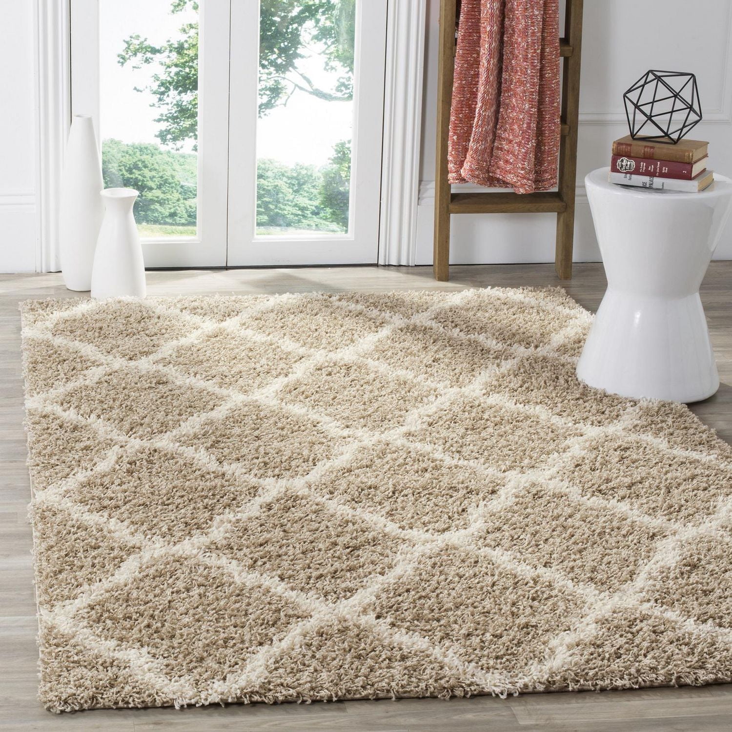 Safavieh Dallas Logan Tapis Géométrique Shag