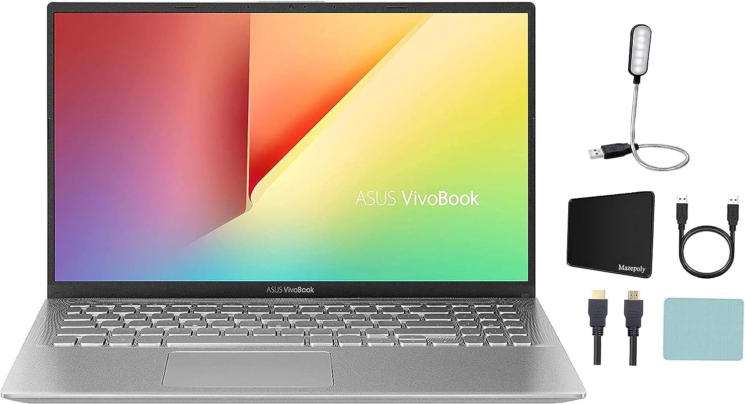 ASUS VivoBook X512DA 15.6in FHD Laptop, AMD Ryzen 5-3500U