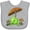 AC-Heather Grey, variant on Inktastic Cute Frog and Mushroom Umbrella Boys or Girls Baby Bib