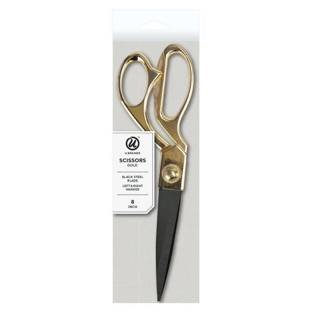 U Brands Scissors, 8” Stainless Steel Blades, Gold (2241U0624