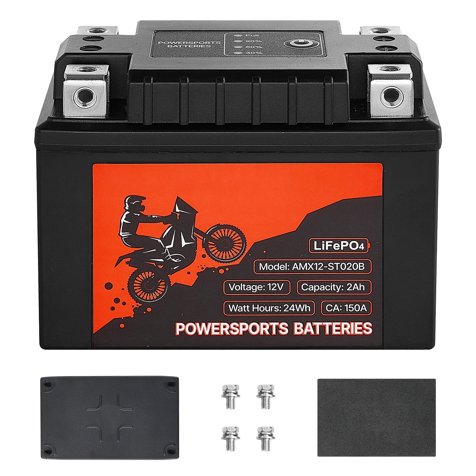 H&E YT4L-BS 12V 4AH BATTERY 50CC 70CC 110CC PIT PRO TRAIL DIRT - Foto 7