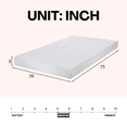thumbnail image 5 of Atlas Mattress 5" Twin Gel Memory Foam Mattress In A Box, Breathable Cover,  Medium Firmness, 5 of 8