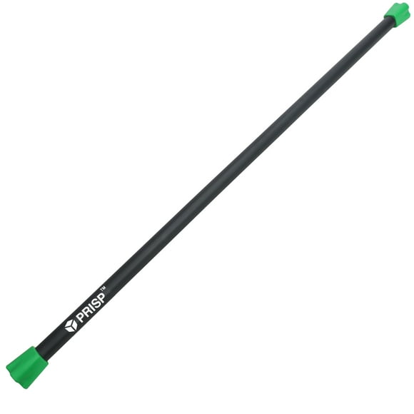 PRISP Weighted Exercise Workout Bar - Total Body Weight Bar for Home Gym, Fitness, Yoga and Strength Training