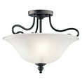 thumbnail image 1 of Kichler 42900Led Tanglewood 2 Light 16" Wide Led Semi-Flush Bowl Ceiling Fixture, 1 of 2