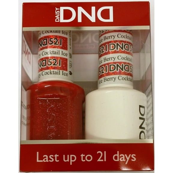 DND Nail Polish Gel & Matching Lacquer Set (521 - Cocktail Ice)