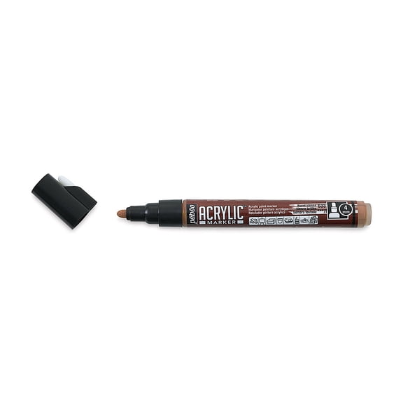 Pebeo Acrylic Marker - Burnt Sienna, 4 mm, Bullet Nib