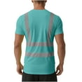 thumbnail image 5 of purcolt High Visibility Shirts for Men Class 3 Hi Vis Reflective Safety Construction Shirts for Men Women, Short Sleeve Work Shirts with Pocket, Meet ANSI, 5 of 8