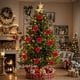 thumbnail image 1 of Adornos navideños, regalos navideños, bolas navideñas, adornos navideños, bolas peludas para decorar el árbol de Navidad, artículos para realzar coronas, bolas de poliéster., 1 of 6