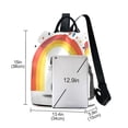 thumbnail image 3 of FORMRS Women's Travel Backpack Purse Anti-Theft Hidden Pockets Casual Shoulder Bag, Black Cat Rainbow, 3 of 7
