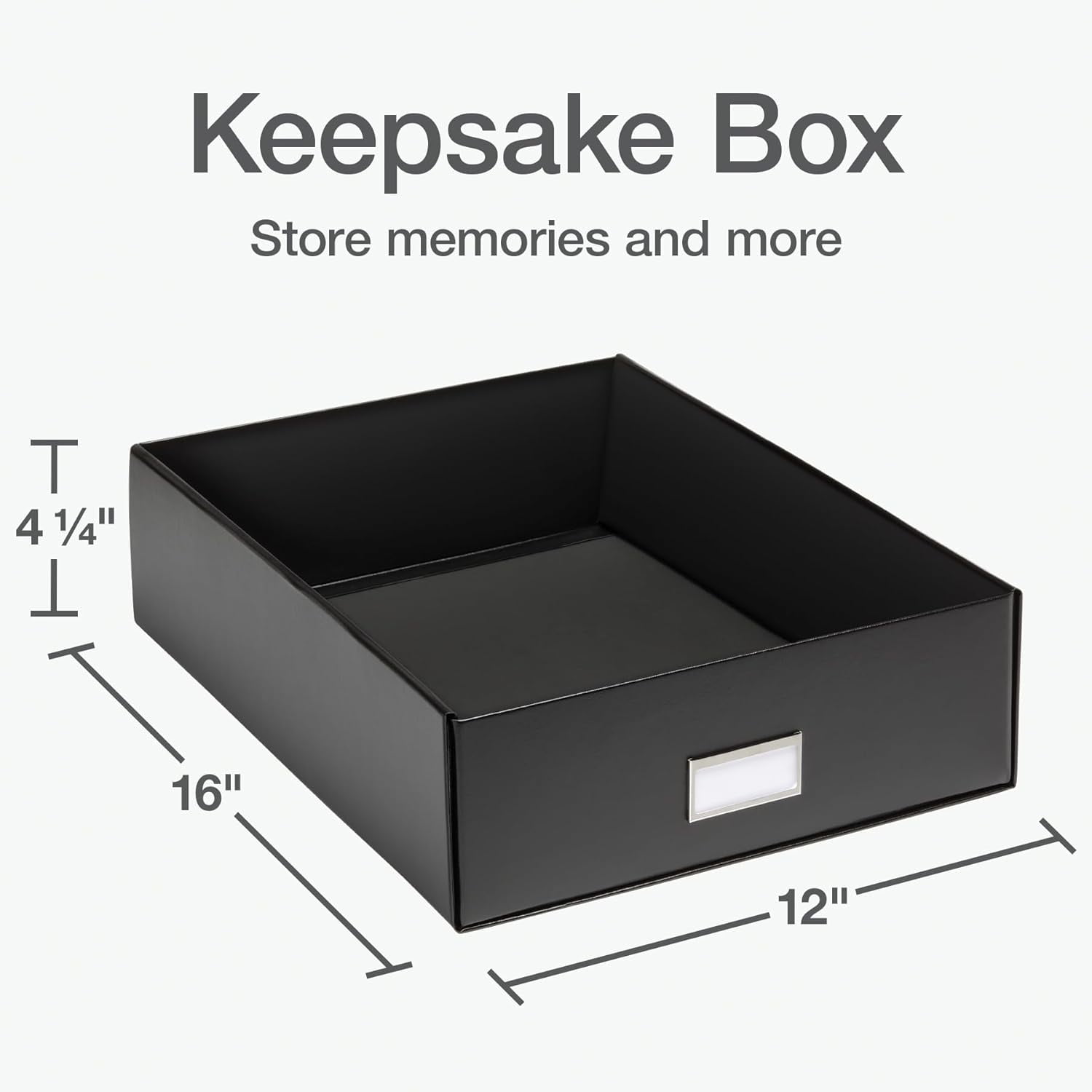 Keepsake Box Protective Storage Home and Office Organizer Photo Souvenir Large 16" x 12" 4 1/4" (41787)