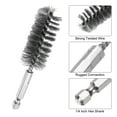 thumbnail image 4 of Uxcell 304 Stainless Steel Bore Brush Cleaning Twisted Wire Brush with Handle 1/4" Hex Shank for Tubes Ports Bearings Silver 22mm 6pcs, 4 of 6