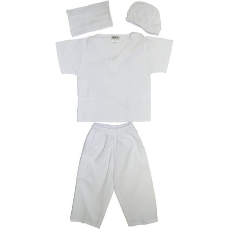 

Kids Doctor Dress up Surgeon Costume Set available in 13 Colors for 1-14 Years