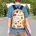 thumbnail image 4 of Lukts HAPPY FALL Y'ALL Pattern 15 Inch Student Backpack, Waterproof Laptop Backpack with Adjustable Shoulder Straps, Lightweight Travel, Campus Backpack, Unisex, 4 of 6
