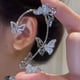 thumbnail image 5 of Fiudx Pendientes de Moda, Impresionante Diseño de Clip de Diamantes, Atractiva Joyería de Aleación, Perfectos para Bodas y Fiestas, Elegante Accesorio para Mujer, Ideal para Regalar., 5 of 5
