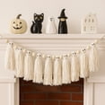 thumbnail image 4 of Halloween Wall Hanging Decor, Hand-Woven Tassel Banner for Bedroom, Bohemian Style Tapestry, Boho Wall Art for Seasonal Home Party Decorations Indoor, 4 of 4