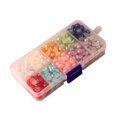 thumbnail image 2 of Perlas De ABS De Imitación De Colores 4mm / 5mm6mm / 8mm Sueltas Redondas De Media Cúpula De Tamaño Pegamento En Resultados De Bricolaje 8 mm 1700 unids Macarena Medias cuentas redondas, 2 of 5