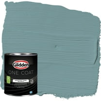 Glidden One Coat Interior Paint and Primer, Cathedral Glass / Blue, 1 Quart, Semi-Gloss