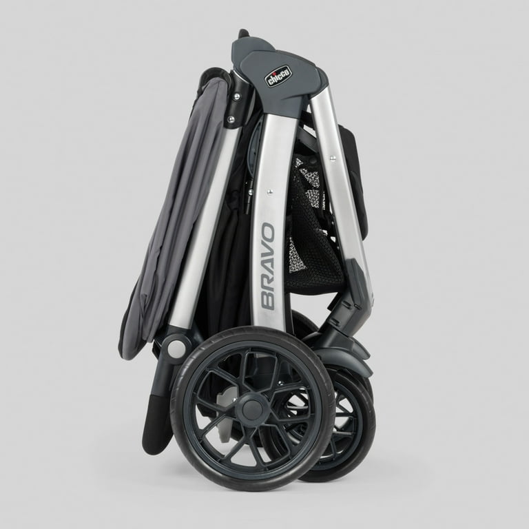 Chicco Bravo LE ClearTex Quick Fold Stroller Pewter Grey New Walmart