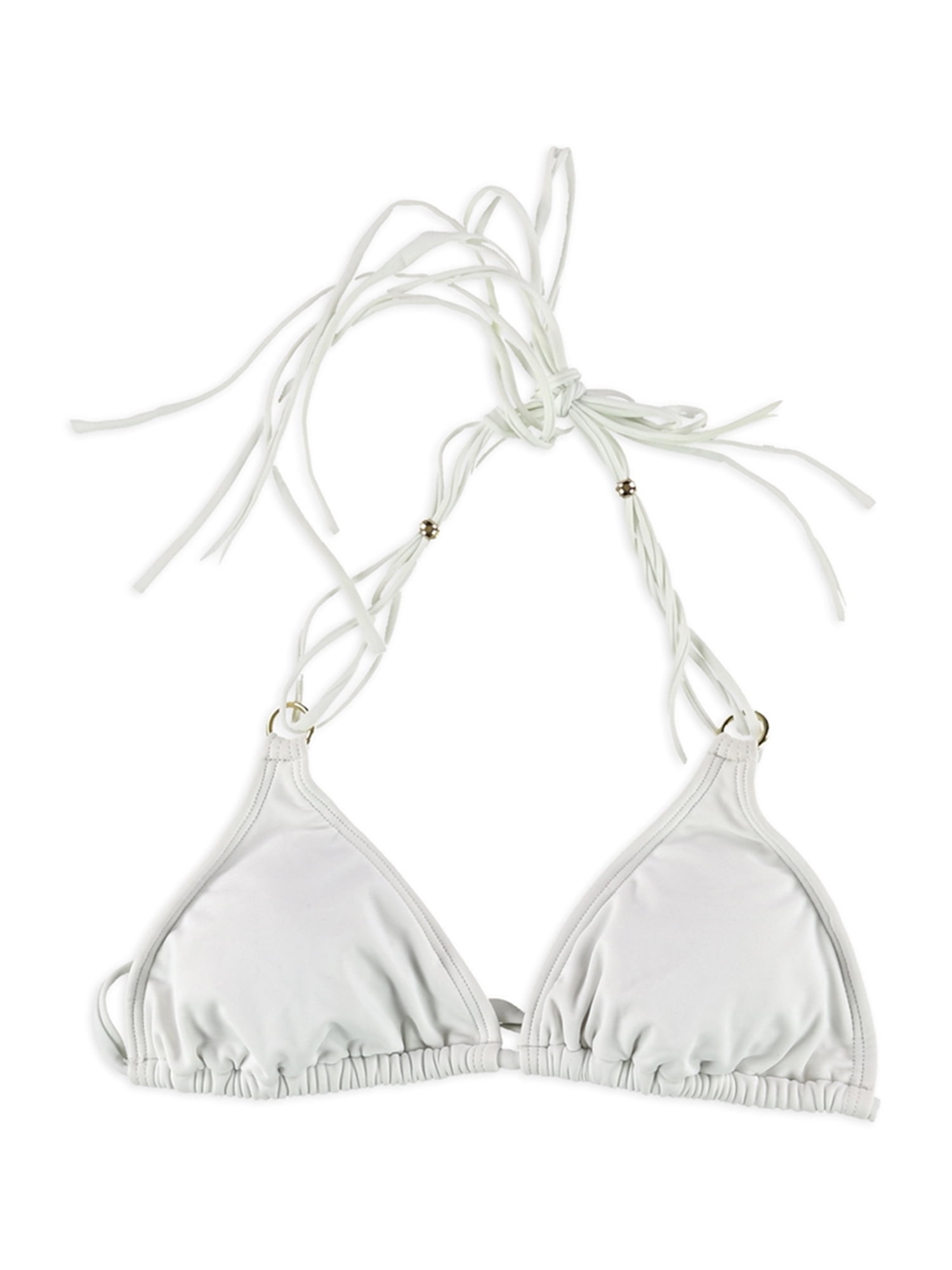 white halter swim top