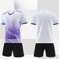 thumbnail image 7 of Amidoa Boys Athletic Shorts Set 2 Piece Quick-dry Performance T-Shirt and Active Elastic Waist Shorts Outfit White Size 15, 7 of 7