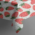 thumbnail image 3 of Strawberry Plants Fruit Flower Leaf Rectangle Tablecloth 60"x84",Waterproof Polyester Rectangle Table Cloth, Wipeable Spillproof Polyester Tablecloth for Dining, Camping, Indoor and Outdoor, 3 of 5
