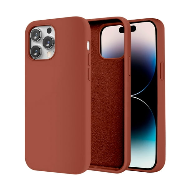 Funda de Protección para iPhone 14 Pro Max - Sovico - Silicón con Forro de Microfibra