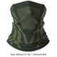 thumbnail image 3 of Ciclismo bufanda cuello polaina bicicleta suave transpirable cara cuello cubierta ejército verde verde Cubierta transpirable para el cuello y la cara., 3 of 5