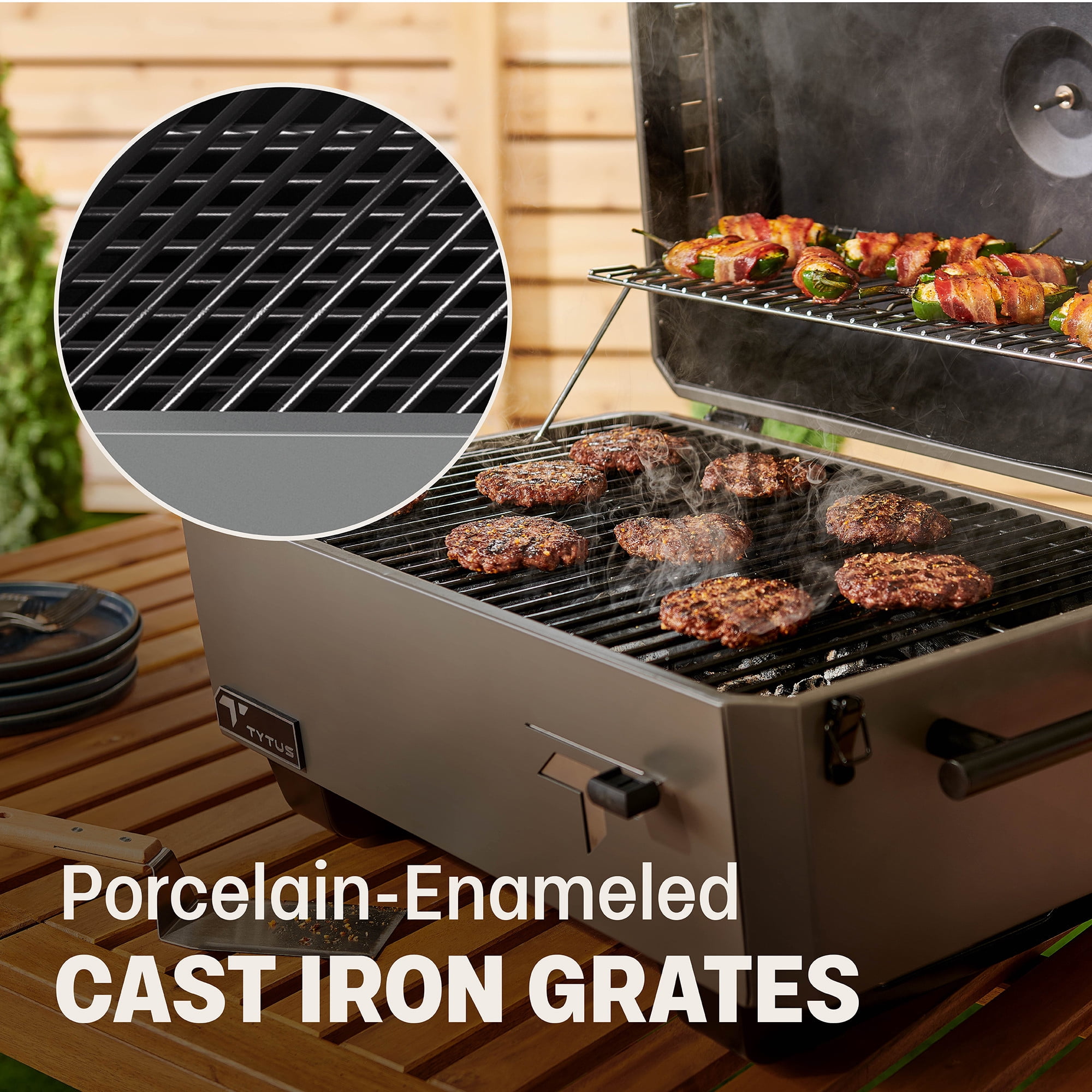 TYTUS Emberwood Charcoal Grill with Cover