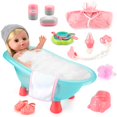 thumbnail image 1 of Set de baño para muñecas SUKIPIN con bañera para niñas de 3 a 5 años, 1 of 6