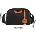 thumbnail image 3 of Bolso Bandolera Bolso Bandolera Para Mujer Bolso Tote De Tela Oxford Informal Bolso De Mano Color Clash Bolso De Compras, 3 of 6