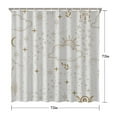 thumbnail image 5 of Witchy Aesthetic Shower Curtain with Gothic Moon Star Sun Design, Waterproof Celestial Spiritual Fabric Curtain for Bathroom, Airbnb, Dorm Room or Seasonal Astrology Decor, with Hooks, 5 of 5