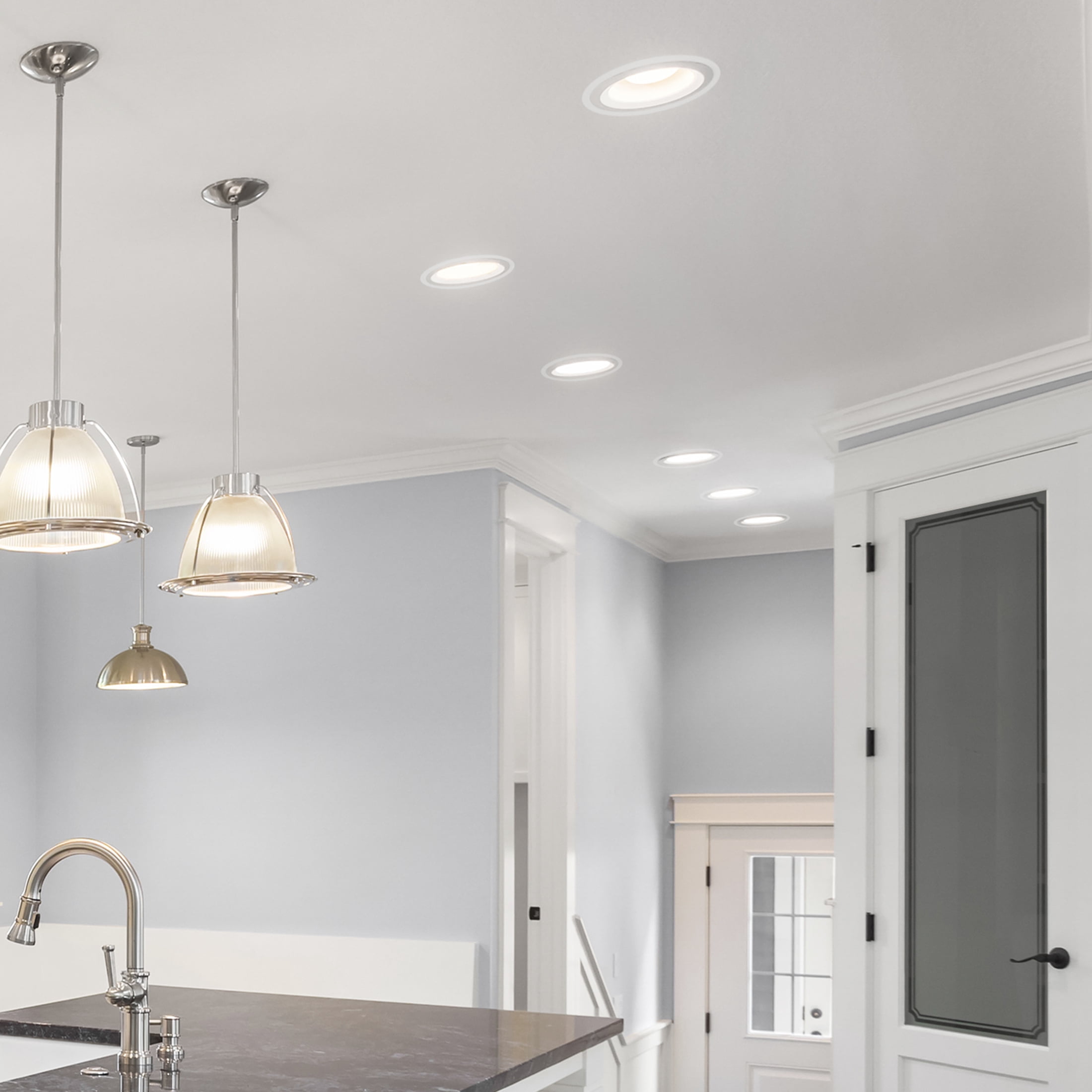 1-Pack 4.3" ID 6.7" OD Plastic Goof Rings For 4 Inch Recessed Lights, White | UK