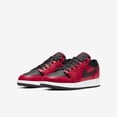 thumbnail image 3 of Jordan Unisex Kids Athletic Shoes Low Top, Pebbled Swoosh, Gym Red/Black-White, Size 4.5, 3 of 8