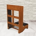 thumbnail image 3 of Robert Smith F4595 Engraved Cross Folding Kneeler - Medium Oak, 3 of 3