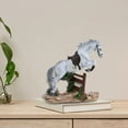 thumbnail image 6 of Horse Statue Resin Figurine Creative Ornament Gift Sturdy Material for Shelf Office Bedroom Decor, 6 of 9