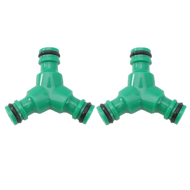 2 uds manguera de acoplamiento rápido Y conector 3 vías jardín tubería de agua herramientas de riego Hugtrwg Para estrenar