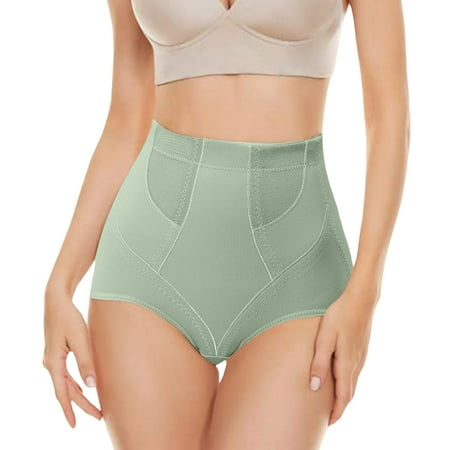 

Simu High Waisted Shapewear for Women Small Belly Without Curling Mid High Waist Underwear Postpartum Shaping Lifting Pure Cotton Crotch Waist Bodysuit Shape for Wedding Dresses