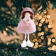thumbnail image 4 of Adorno colgante con muñeca, falda a cuadros y gorro de Papá Noel, para fiestas y celebraciones en casa, 4 of 6