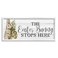 thumbnail image 4 of Easter Bunny Stops Here Country Grain Pattern Phrase Animals & Insects Graphic Art Framed Art Print Wall Art, 4 of 5