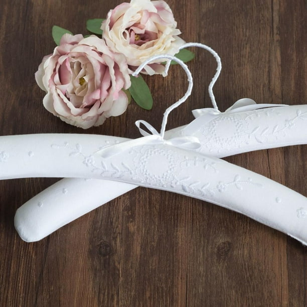 Colgador Acolchado Floral BLESIY de Ropa Gancho de Talladora de Hombro  marrón