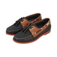 thumbnail image 4 of Zapato estilo Top Sailer, piel genuina, náutico, proceso artesanal, combinación de marino con miel talla 24 Top Sailer Clásico, náutico, casual, 4 of 4