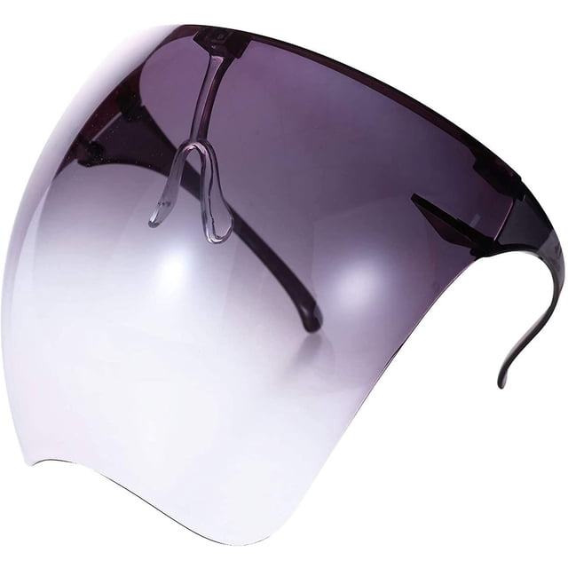 Máscara de protección facial transparente Gafas de sol Visera Gafas transparentes antivaho Gafas protectoras Gris Adulto