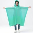 thumbnail image 3 of Hauaitttt Spring Summer and Autumn Boys' and Girls' Plain Color Buttoned Thick Poncho Raincoats Rain Ponchos Girls Hiking Clothes Children Clothes Girls 6 Years Girls Rain Boots with Matching Coats, 3 of 3