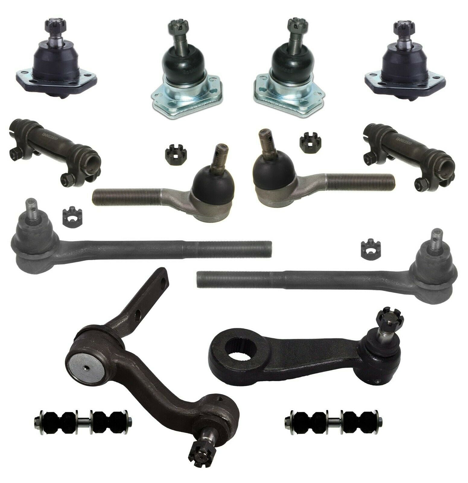 Front Upper & Lower Ball Joints, Tie Rod Ends, Pitman and Idler Arm
