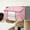 Pink, variant on Heavy Duty Storage Bag, Extra Large Non-Woven Clothes Tote with Reinforced Handles & Double Zipper, Foldable Reusable for Moving, Travel, College, Bedding & Toy Storage